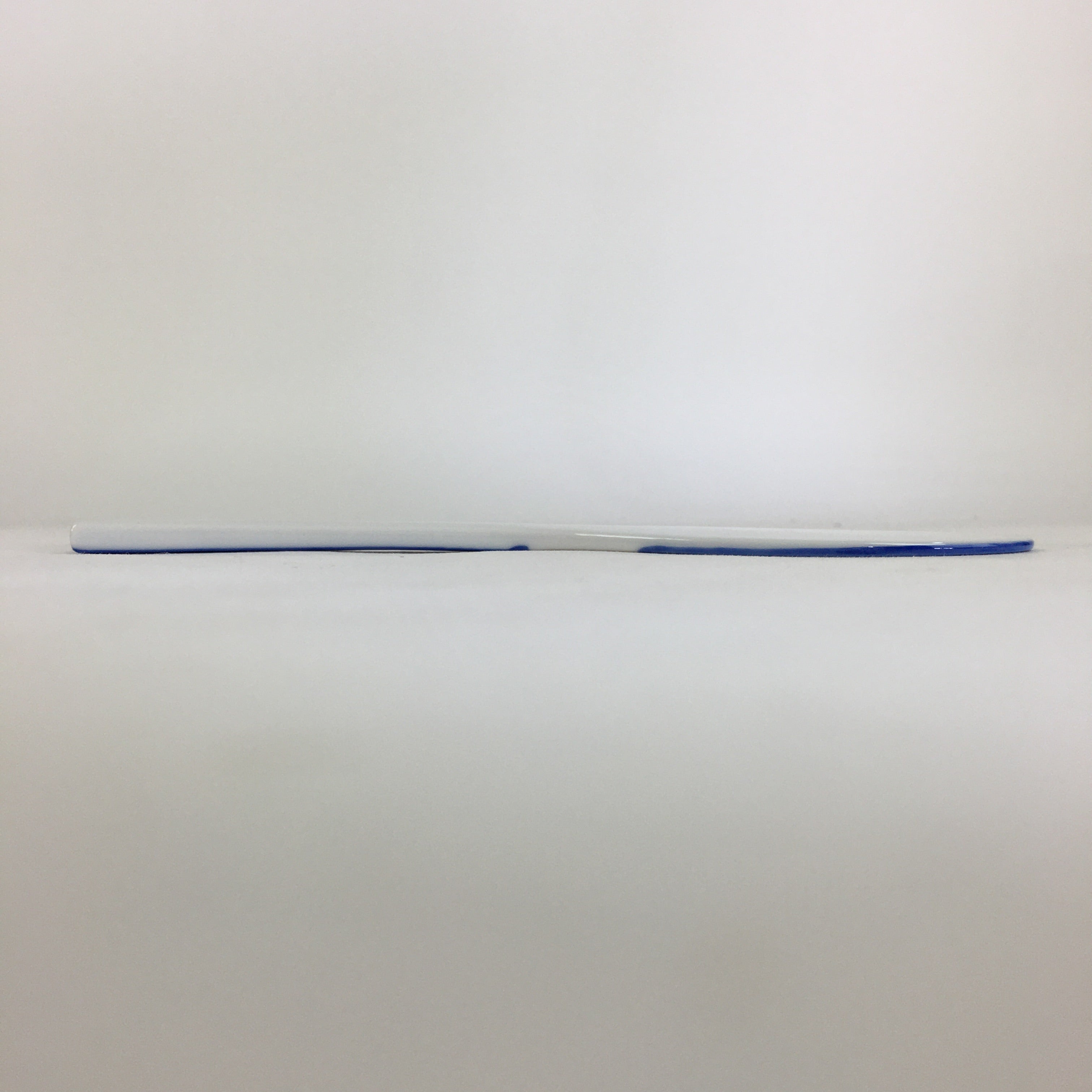Japanese Rice Scoop Kutani ware Porcelain Shamoji Vtg Blue Sometsuke PP911