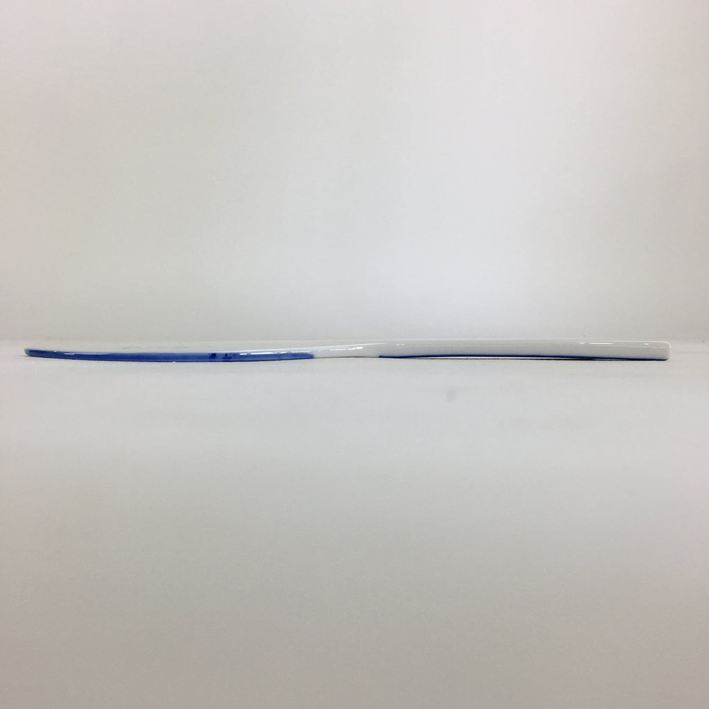 Japanese Rice Scoop Kutani ware Porcelain Shamoji Vtg Blue Sometsuke PP911