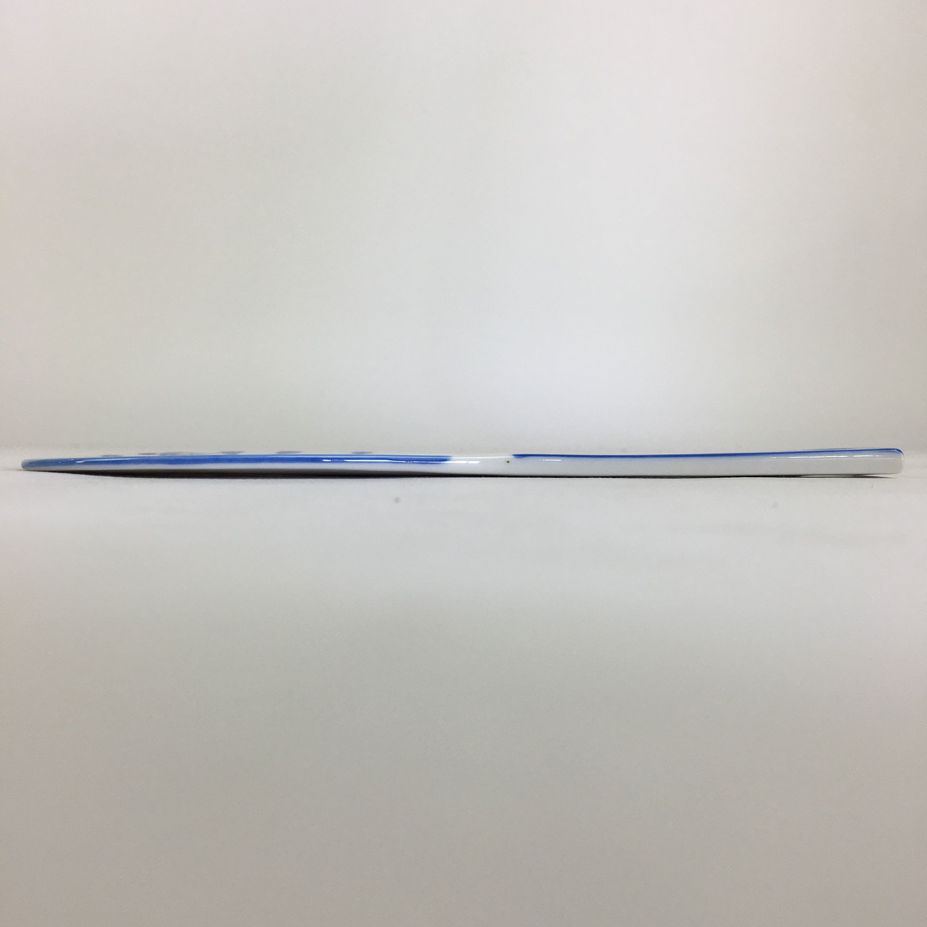 Japanese Rice Scoop Kutani ware Porcelain Shamoji Vtg Blue Sometsuke PP912