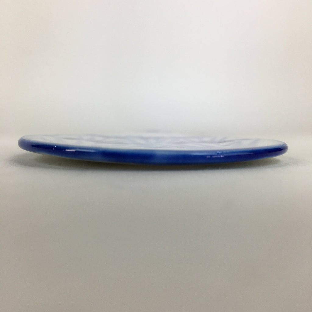 Japanese Rice Scoop Kutani ware Porcelain Shamoji Vtg Blue Sometsuke PP913