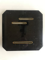 Japanese Sakazuki-Dai Wooden Legged Tray Lacquered Sake Table Vtg Black Gold UR8