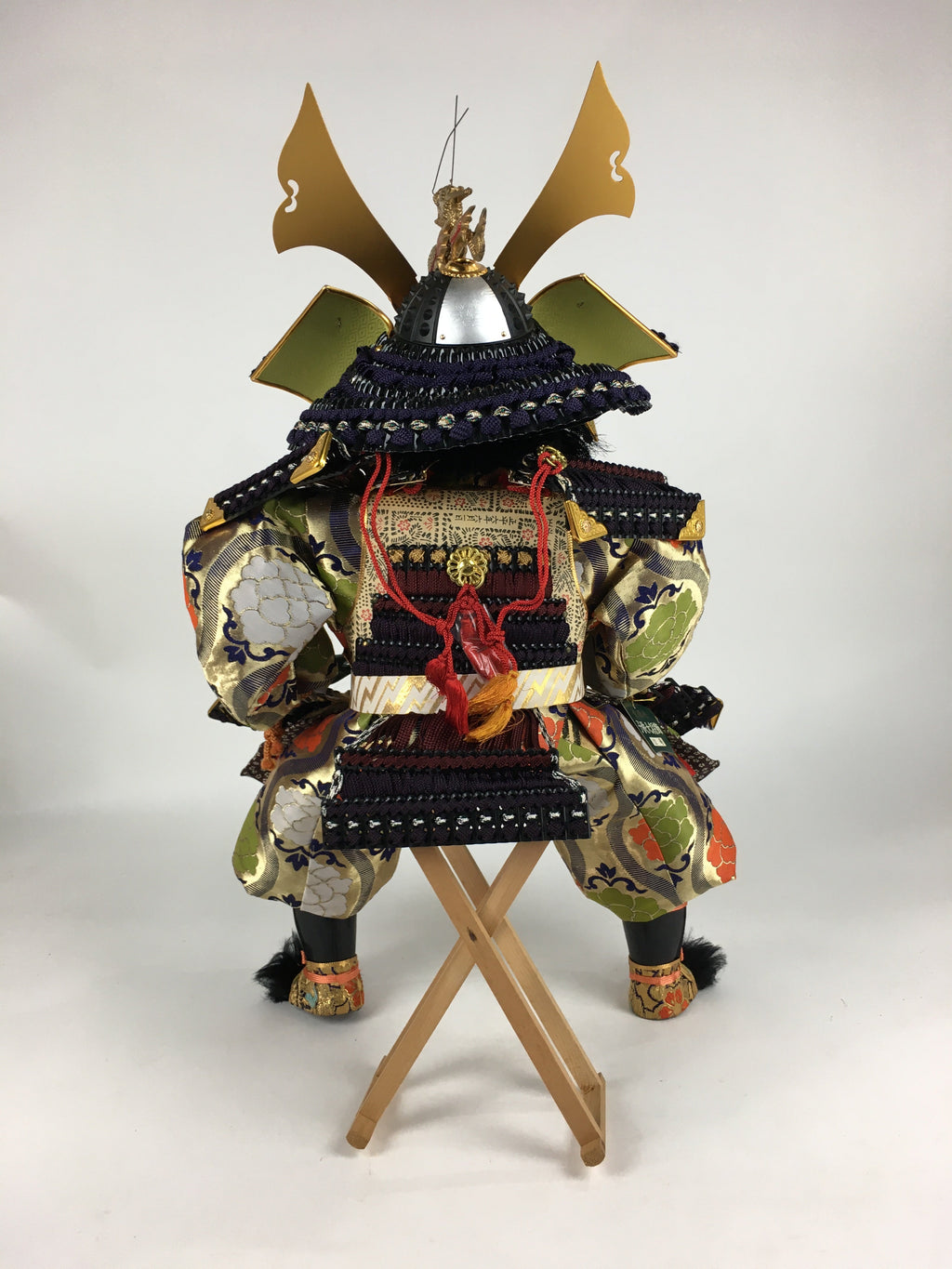 Japanese Samurai Doll Gogatsu Ningyo Kabuto Vtg Boy's Day Festival ID424