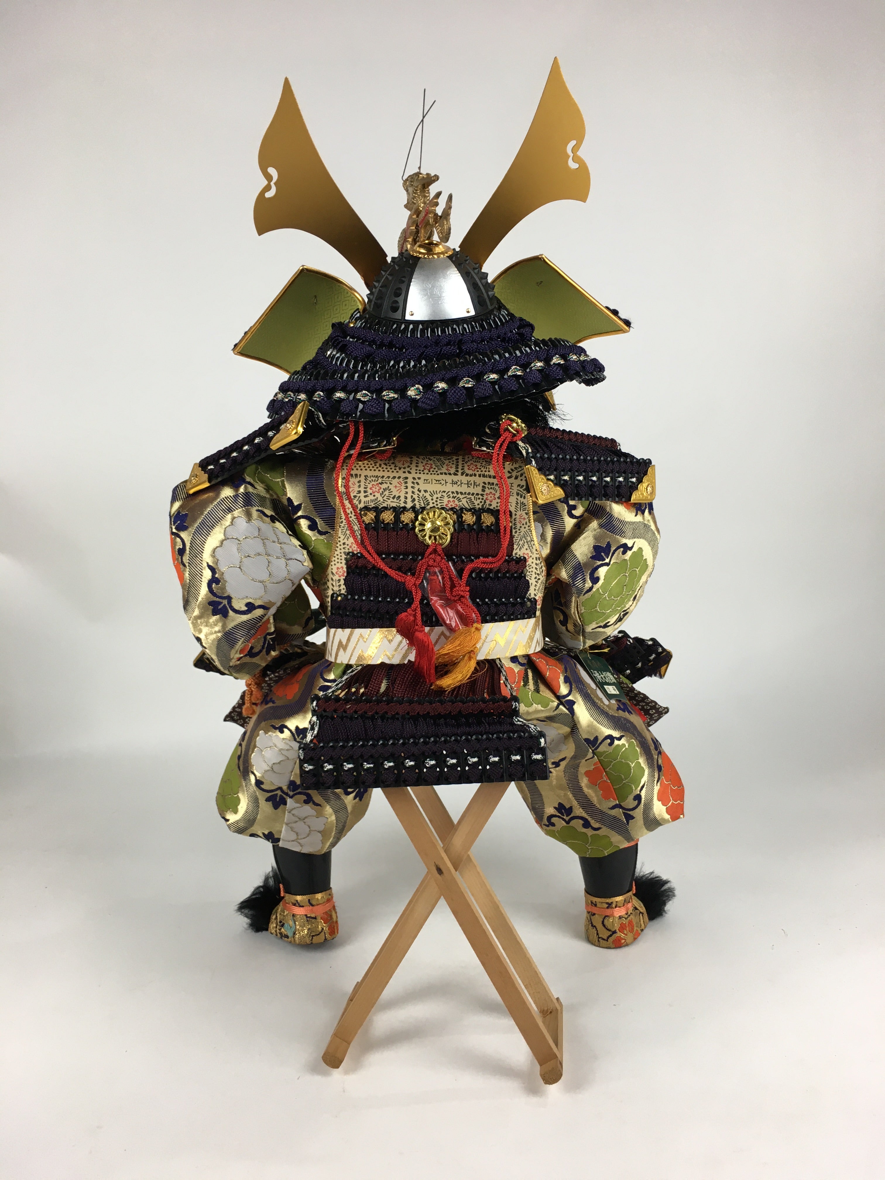 Japanese Samurai Doll Gogatsu Ningyo Kabuto Vtg Boy's Day Festival ID424
