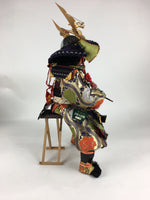 Japanese Samurai Doll Gogatsu Ningyo Kabuto Vtg Boy's Day Festival ID424