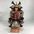 Japanese Samurai Doll Gogatsu Ningyo Kabuto Vtg Boy's Day Festival ID424