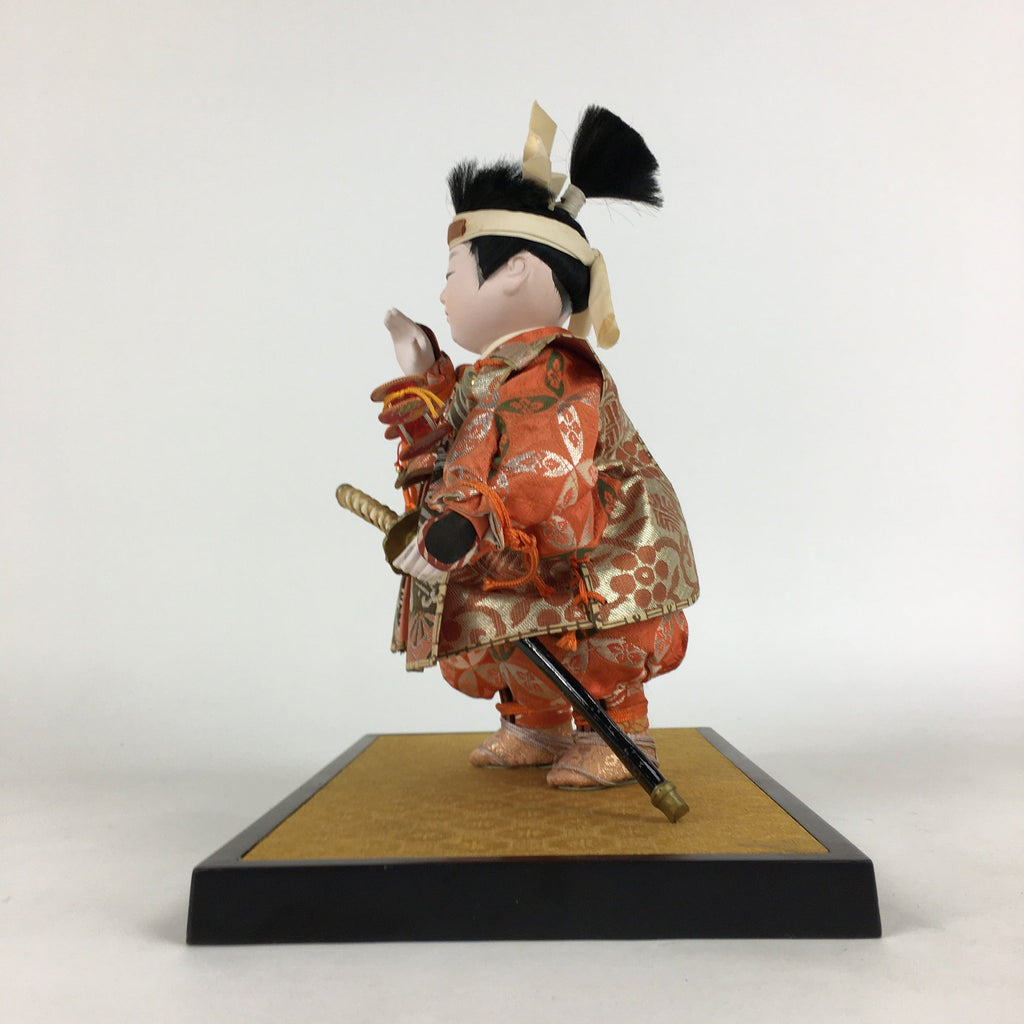 Japanese Samurai Doll Hina Ningyo Vtg Boy's Day Festival Figurine Okimono ID430