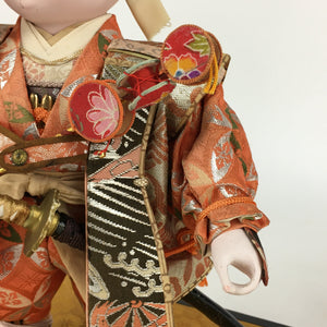 Japanese Samurai Doll Hina Ningyo Vtg Boy's Day Festival Figurine Okimono ID430