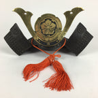 Japanese Samurai Helmet Iron Kabuto Vtg Boy's Festival Armor Yoroi Ningyo ID415
