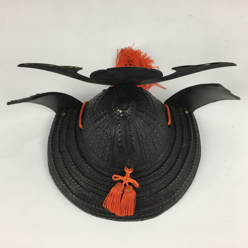 Japanese Samurai Helmet Iron Kabuto Vtg Boy's Festival Armor Yoroi Ningyo ID415
