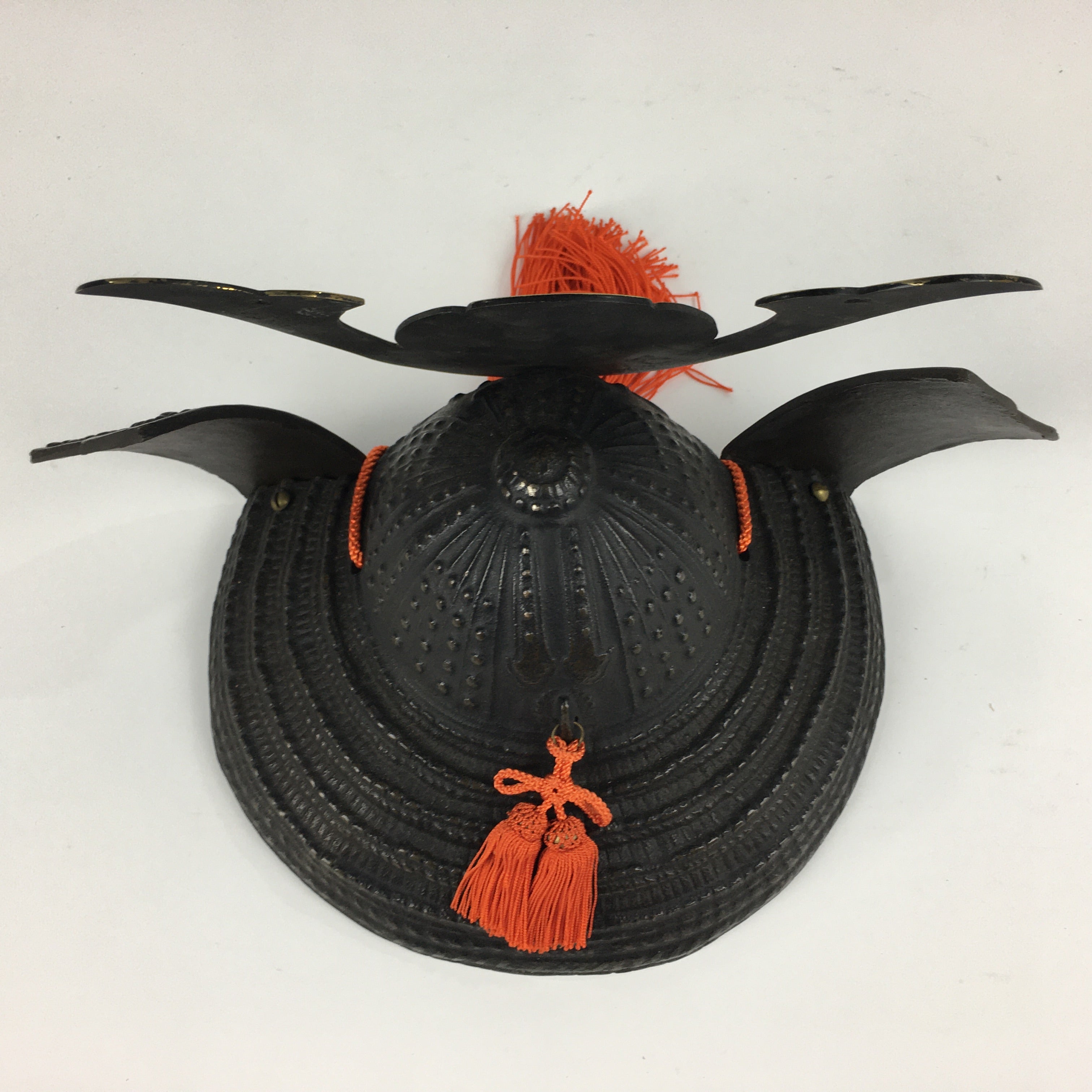 Japanese Samurai Helmet Iron Kabuto Vtg Boy's Festival Armor Yoroi Ningyo ID415