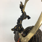 Japanese Samurai Helmet Iron Kabuto Vtg Boy's Festival Armor Yoroi Ningyo ID416