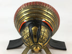 Japanese Samurai Helmet Kabuto Vtg Boy's Festival Armor Decoration Black Gold ID