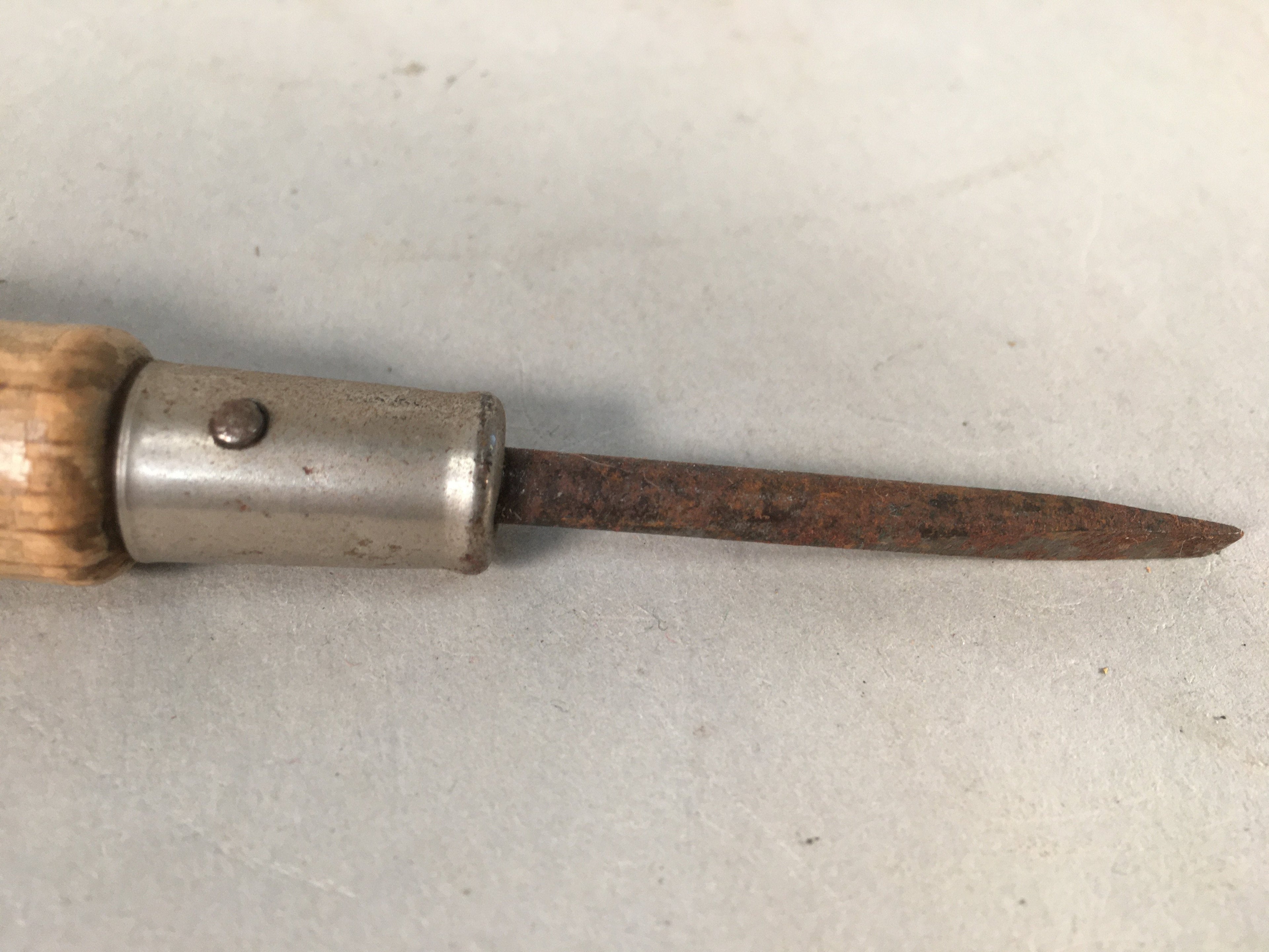Japanese Screwdriver Carpentry Vtg Woodworking Minus Tool 14.3cm Blade 4mm T153