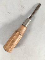 Japanese Screwdriver Carpentry Vtg Woodworking Minus Tool 14.3cm Blade 4mm T153