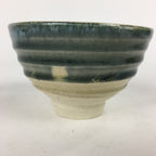 Japanese Seto Ware Ceramic Green Tea Bowl Vtg Chawan Boxed Pottery PX602