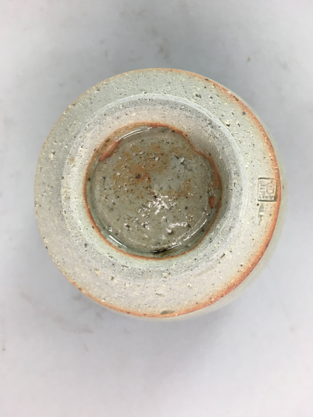 Japanese Seto Ware Ceramic Teacup Yunomi Vtg Pottery Crackle glaze PT55