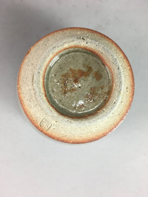 Japanese Seto Ware Ceramic Teacup Yunomi Vtg Pottery Crackle glaze PT57