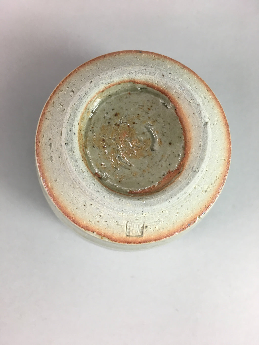 Japanese Seto Ware Ceramic Teacup Yunomi Vtg Pottery Crackle glaze PT62