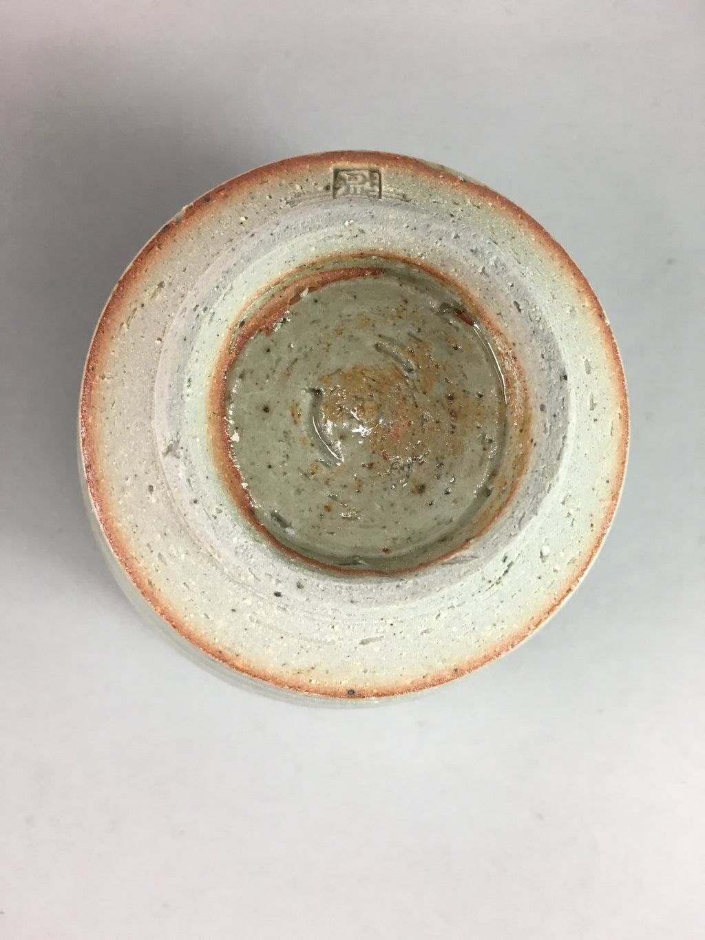 Japanese Seto Ware Ceramic Teacup Yunomi Vtg Pottery Crackle glaze PT62
