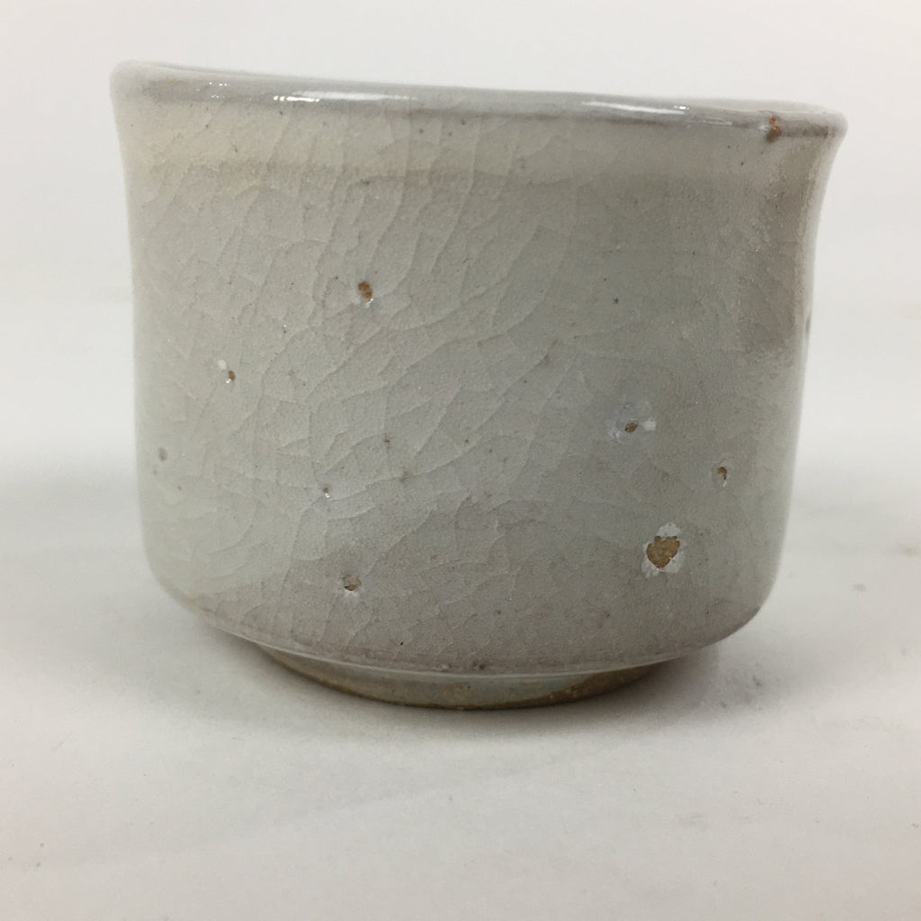 Japanese Seto ware Sake cup Vtg Wooden Box Butterfly Guinomi Sakazuki PX590