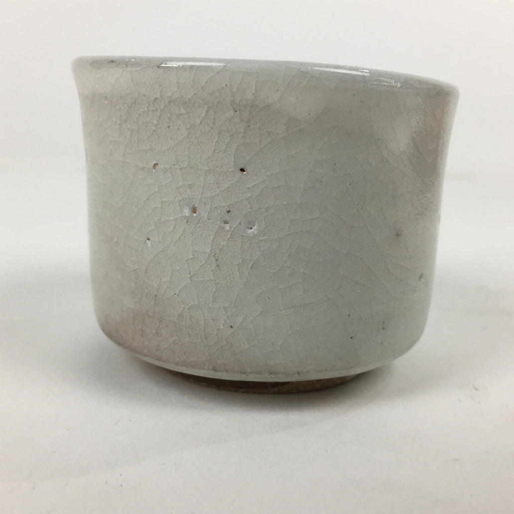 Japanese Seto ware Sake cup Vtg Wooden Box Butterfly Guinomi Sakazuki PX590