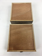 Japanese Sewing Box Brown Wooden Vtg Haribako Chest Tansu 2 Drawers T270