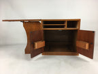 Japanese Sewing Machine And Wood Box Vtg Open-Top Table 3 Drawers Haribako T313