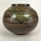 Japanese Shigaraki Ceramic Flower Vase Vtg Kabin Ikebana Arrangement FV966