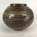 Japanese Shigaraki Ceramic Flower Vase Vtg Kabin Ikebana Arrangement FV966