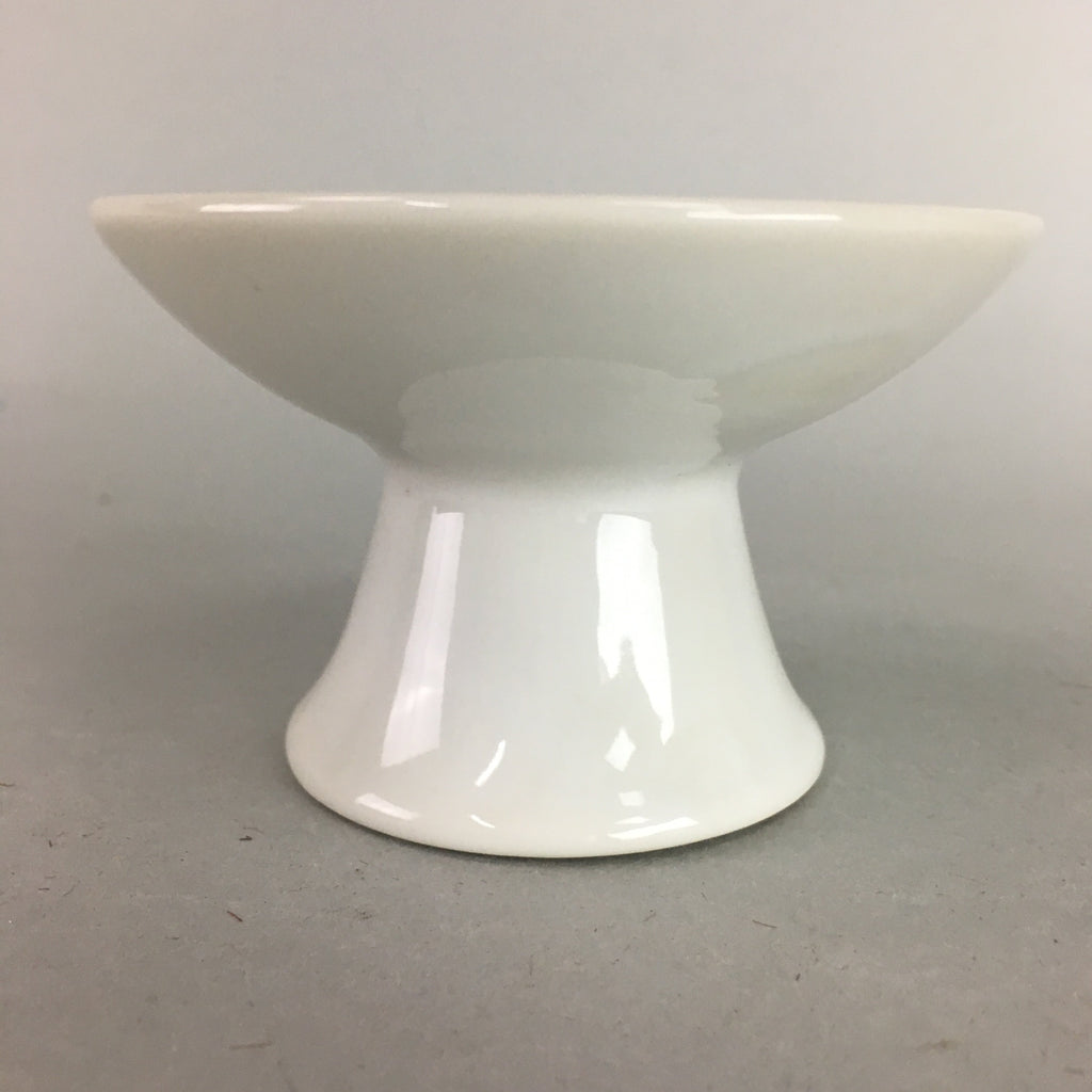 Japanese Shinto Altar Fitting Vtg Porcelain Offering Legged Plate Kamidana QT7