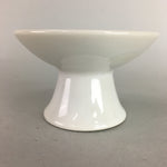 Japanese Shinto Altar Fitting Vtg Porcelain Offering Legged Plate Kamidana QT7