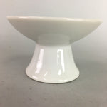 Japanese Shinto Altar Fitting Vtg Porcelain Offering Legged Plate Kamidana QT7