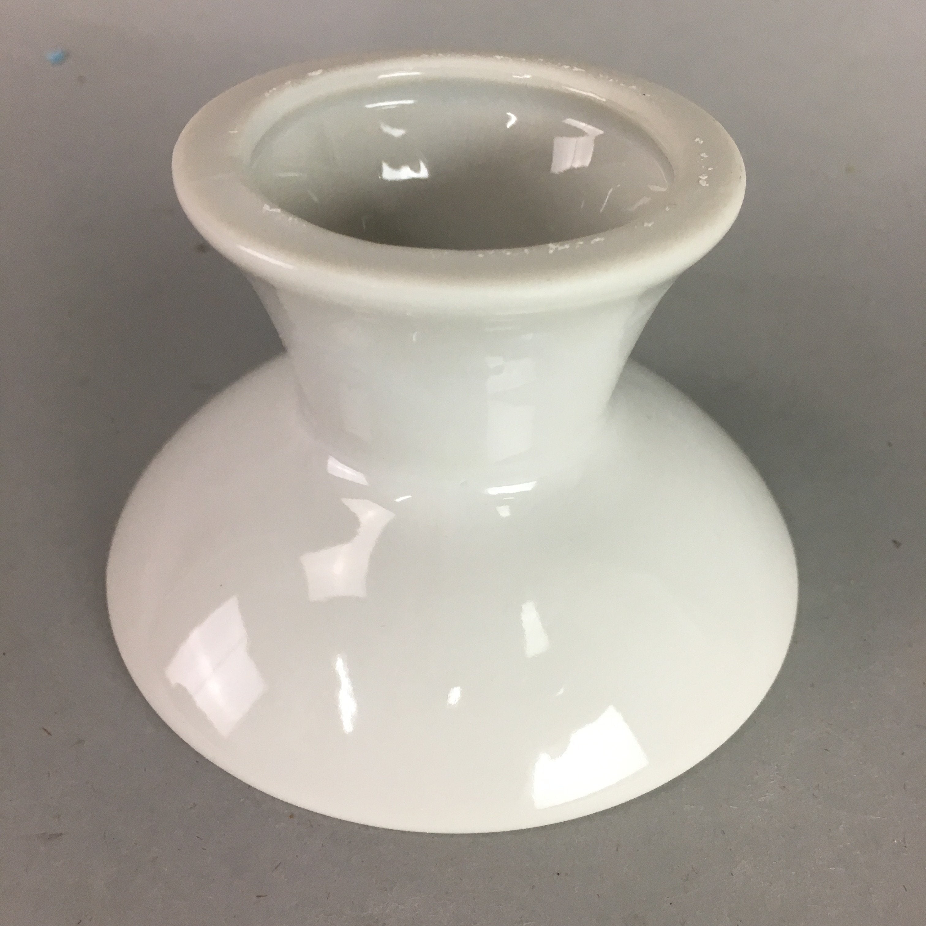 Japanese Shinto Altar Fitting Vtg Porcelain Offering Legged Plate Kamidana QT7