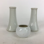 Japanese Shinto Sacred Tree Stand Set Water Cup Vtg Porcelain Kamidana BU443