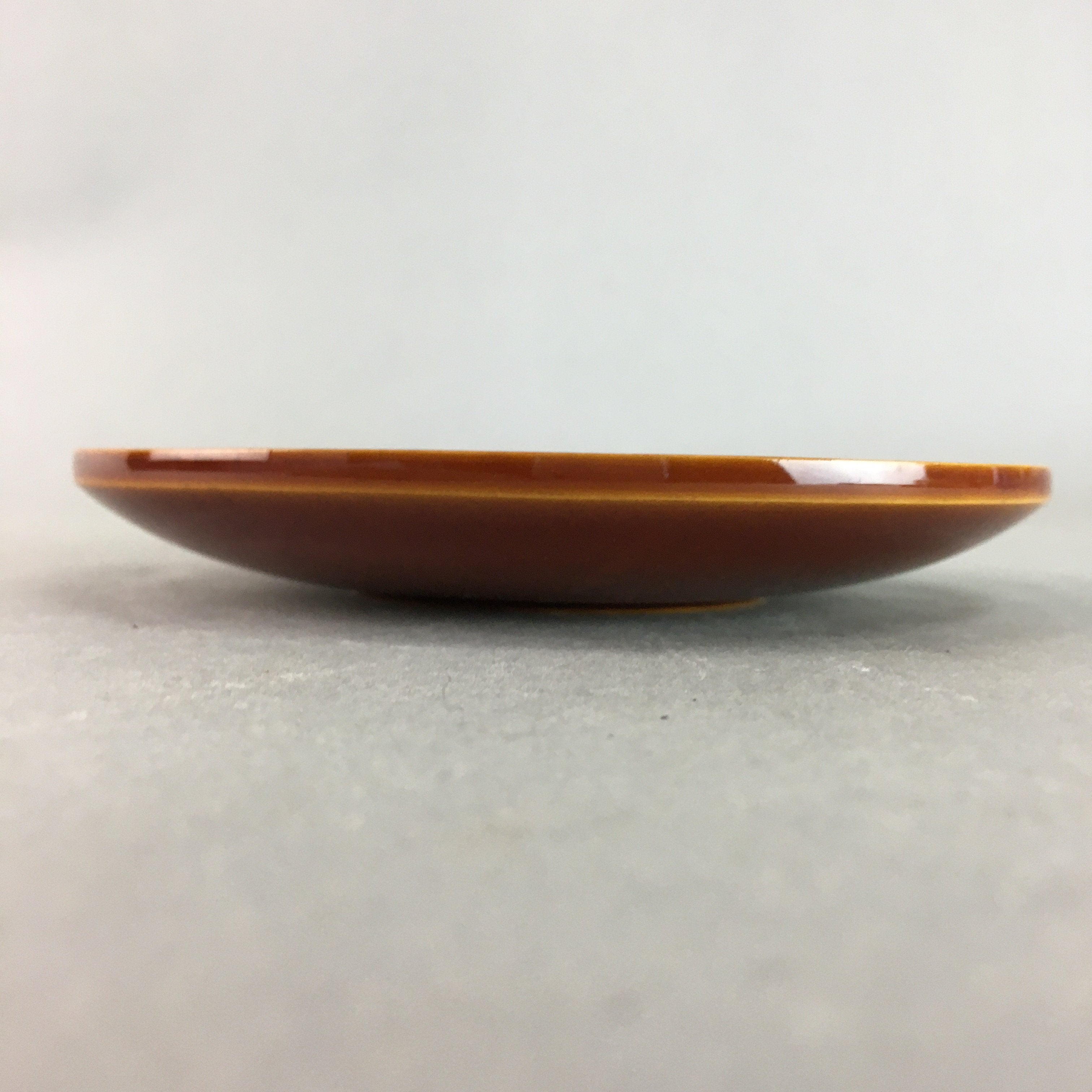 Japanese Shunkei-Nuri Drink Saucer Vtg Chataku Coaster Wood Lacquerware QT90