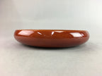 Japanese Shunkei Nuri Lacquer Bowl Vtg Wood Kashiki Tea Ceremony Red Brown UR348