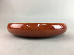 Japanese Shunkei Nuri Lacquer Bowl Vtg Wood Kashiki Tea Ceremony Red Brown UR348