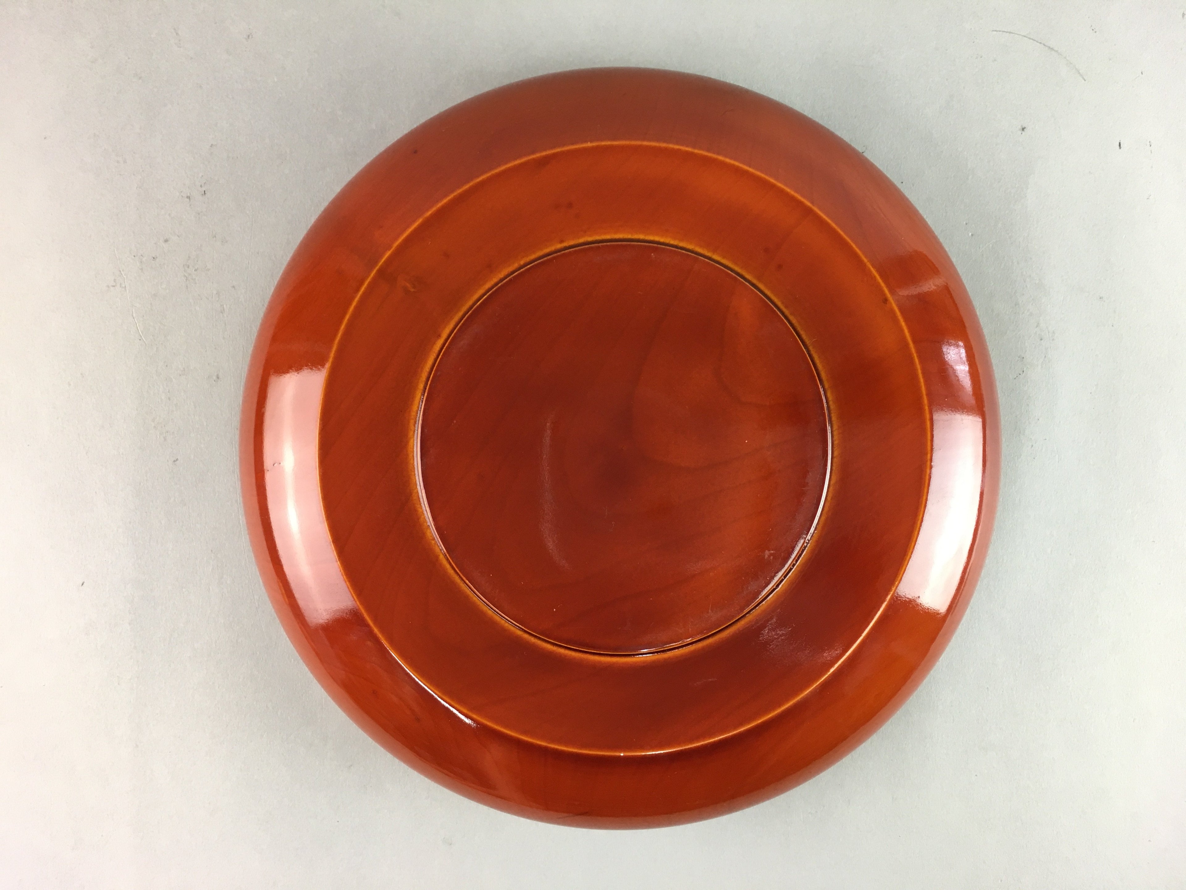 Japanese Shunkei Nuri Lacquer Bowl Vtg Wood Kashiki Tea Ceremony Red Brown UR348