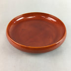 Japanese Shunkei Nuri Lacquer Bowl Vtg Wood Kashiki Tea Ceremony Red Brown UR348