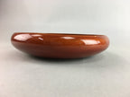 Japanese Shunkei Nuri Lacquer Bowl Vtg Wood Kashiki Tea Ceremony Red Brown UR350