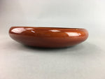 Japanese Shunkei Nuri Lacquer Bowl Vtg Wood Kashiki Tea Ceremony Red Brown UR350