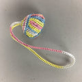 Japanese Silk Clam Shell Charm Kimono Cover Vtg Handmade Ornament JB10