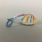 Japanese Silk Clam Shell Charm Kimono Cover Vtg Handmade Ornament JB11