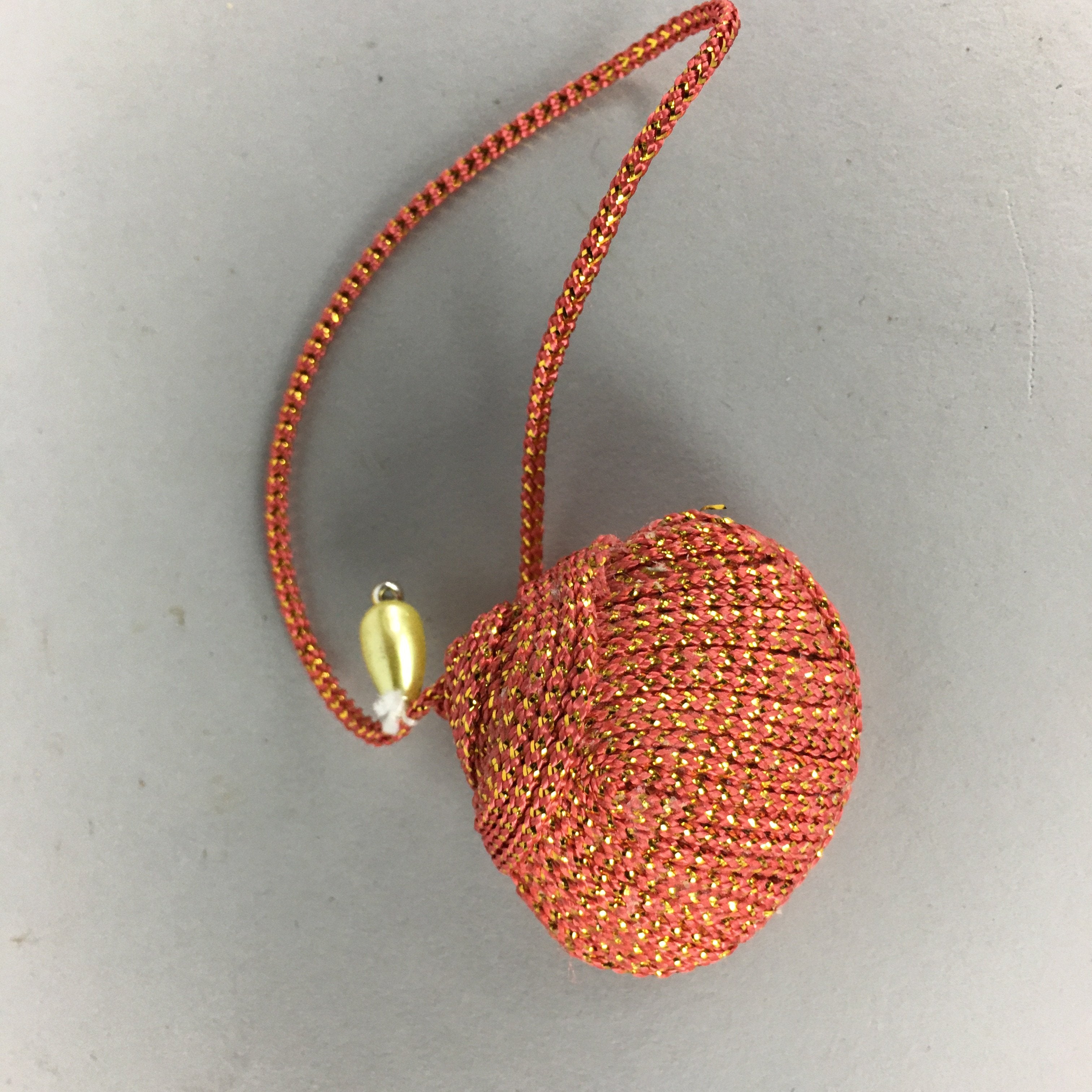Japanese Silk Clam Shell Charm Kimono Cover Vtg Handmade Ornament JB15