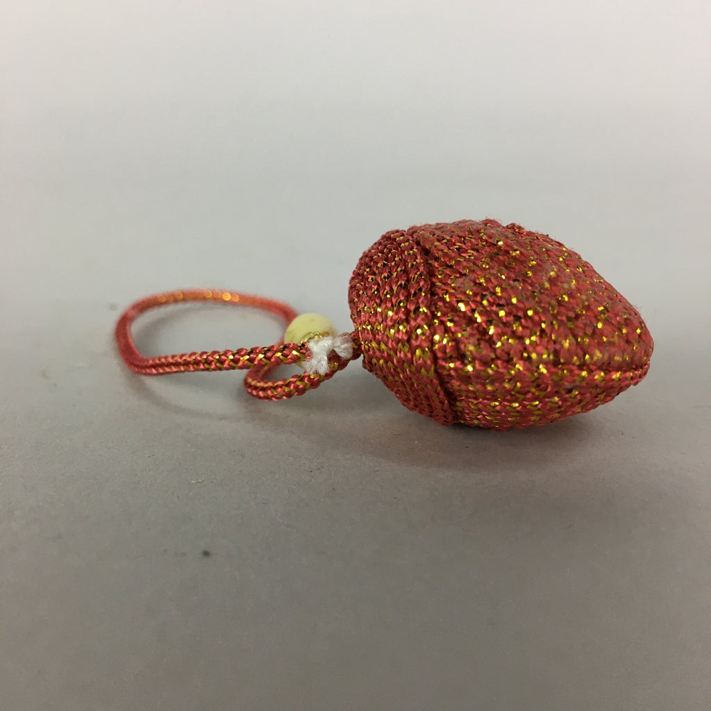 Japanese Silk Clam Shell Charm Kimono Cover Vtg Handmade Ornament JB17