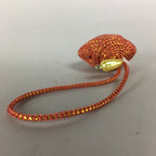Japanese Silk Clam Shell Charm Kimono Cover Vtg Handmade Ornament JB17