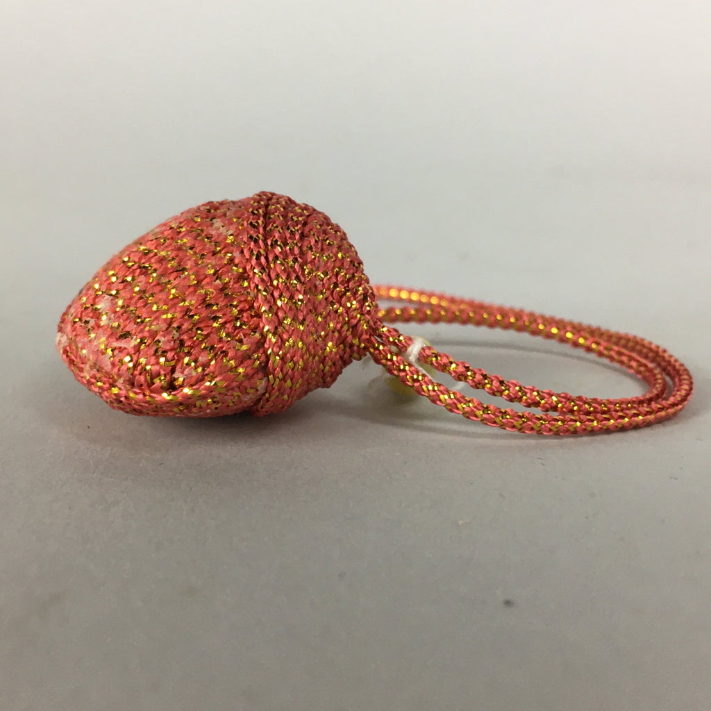 Japanese Silk Clam Shell Charm Kimono Cover Vtg Handmade Ornament JB18