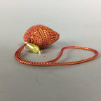 Japanese Silk Clam Shell Charm Kimono Cover Vtg Handmade Ornament JB18