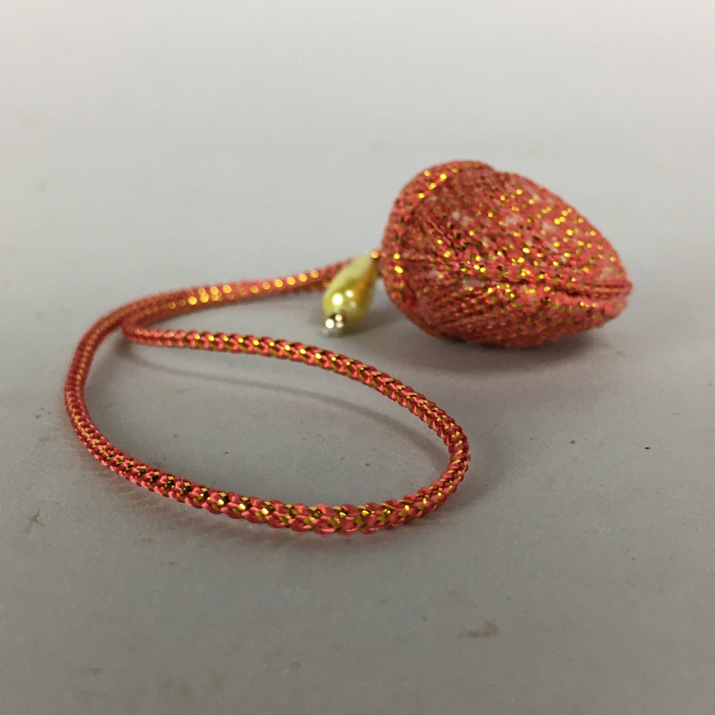 Japanese Silk Clam Shell Charm Kimono Cover Vtg Handmade Ornament JB18