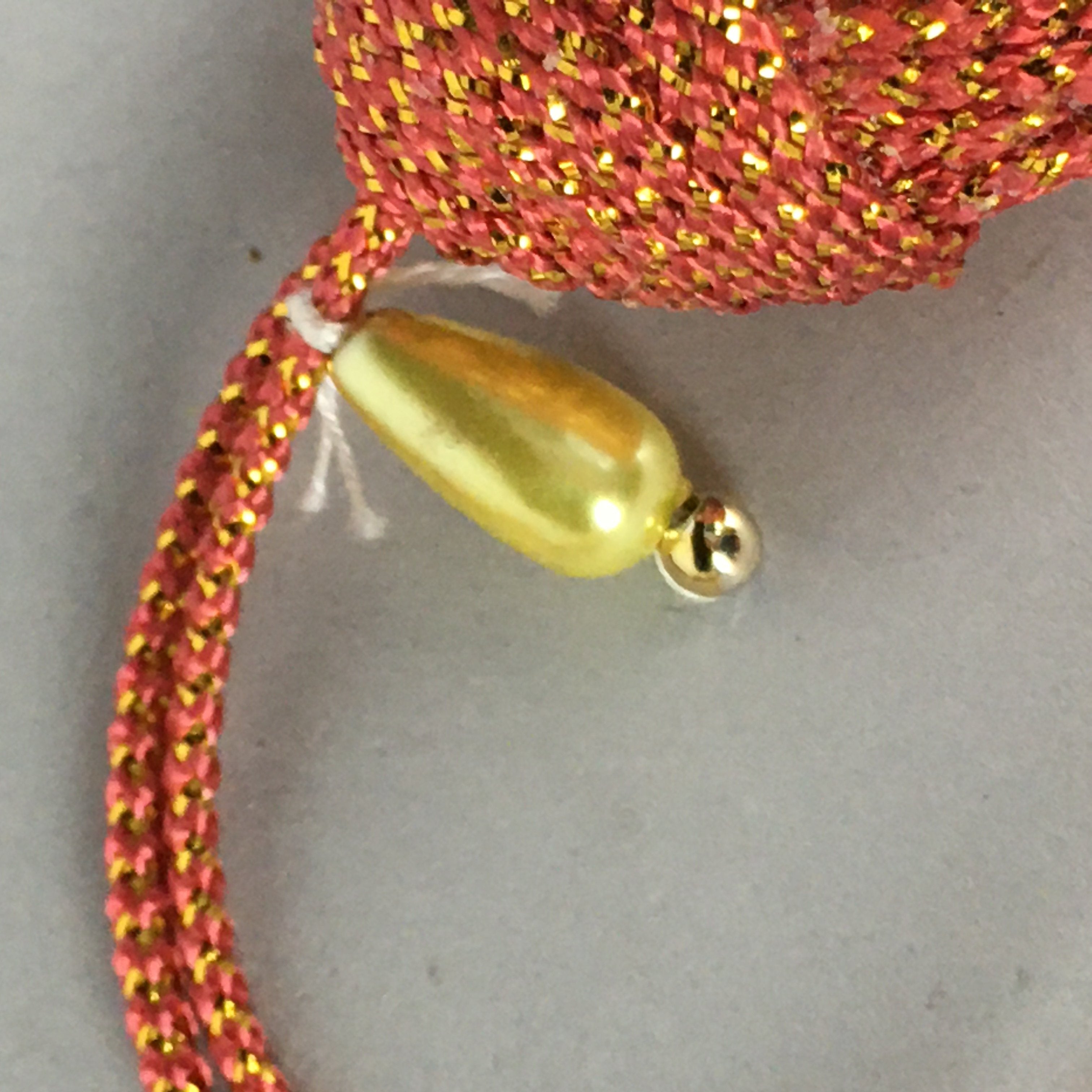 Japanese Silk Clam Shell Charm Kimono Cover Vtg Handmade Ornament JB18
